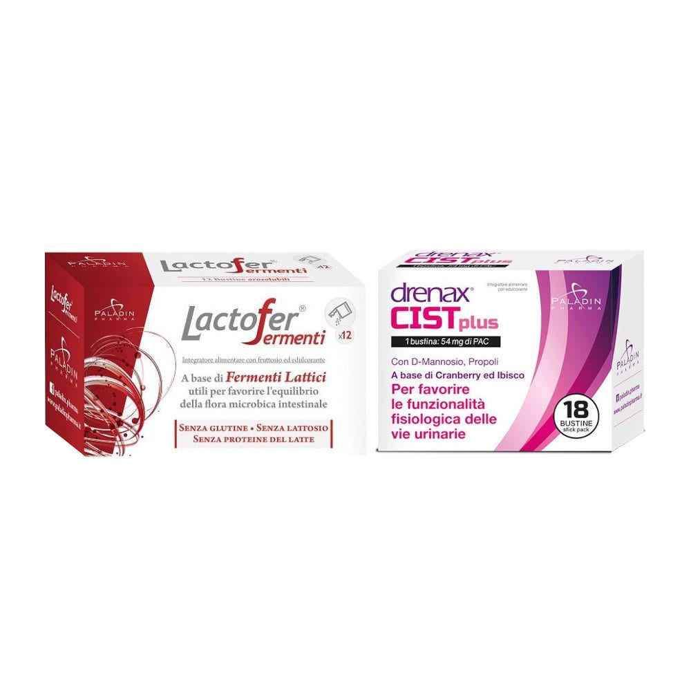 Drenax cist 18 bustine+lacto12 bustine