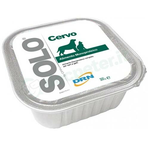 Drn Solo Cervo 100% Mangime Monoproteico Cani e Gatti 300g