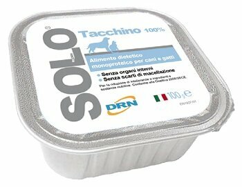 Drn Solo Tacchino 100% Mangime Monoproteico Cani e Gatti 100g
