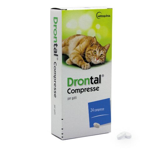 Drontal Gatto Contro le Infestazioni da Nematodi e Cestodi 24 Compresse