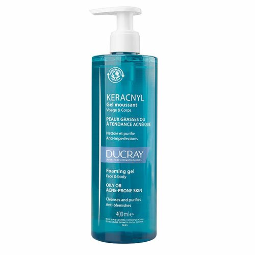 Ducray Keracnyl Gel Detergente Pelle Grassa e Acneica 400 ml