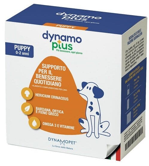 Dynamoplus alimento complementare per il benessere quotidiano dei cuccioli 30 bustine