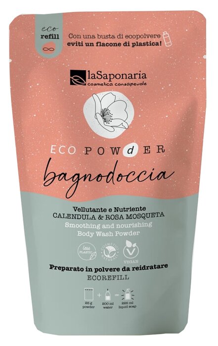 Ecopowder bagnodoccia vellutante calendula & rosa mosqueta refill 25 g