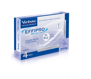 Effipro spot-on 4 pipette 1,34 ml cani da 10 a 20 kg