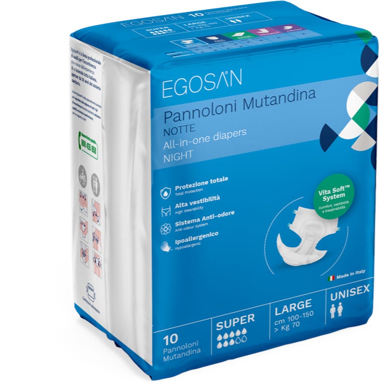 Egosan pannolini mutanda notte sup l 10 pezzi