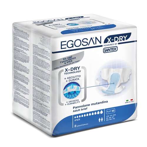 Egosan x dry pannolone mutandina medium 8 pezzi