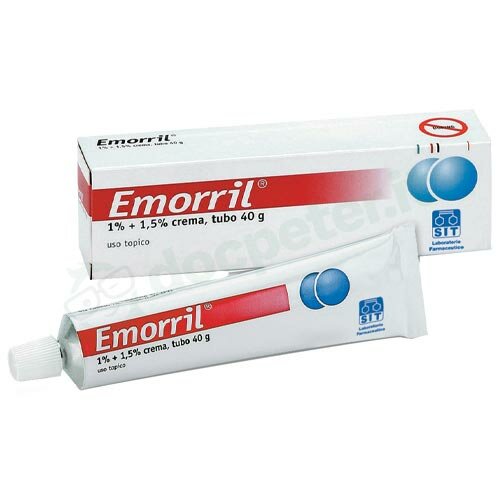 Emorril crema  per emorroidi 40 g 1%+1,5%