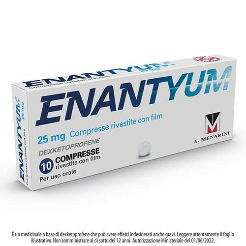 Enantyum 10 compresse rivestite da 25 mg Blister Aclar/AL