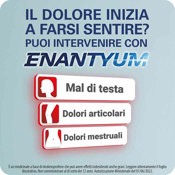 Enantyum 10 compresse rivestite da 25 mg Blister Aclar/AL
