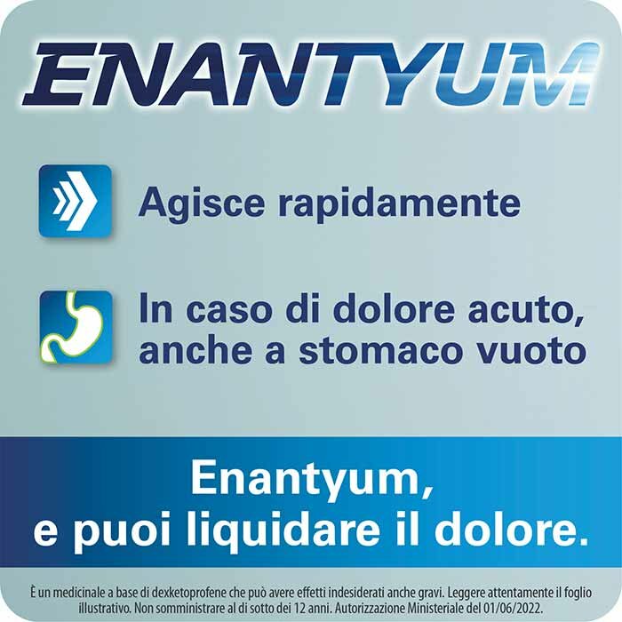 Enantyum 10 compresse rivestite da 25 mg Blister Aclar/AL