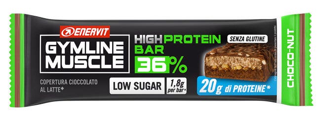 Enervit gymline high protein bar 36% choco nut barretta proteica 55g