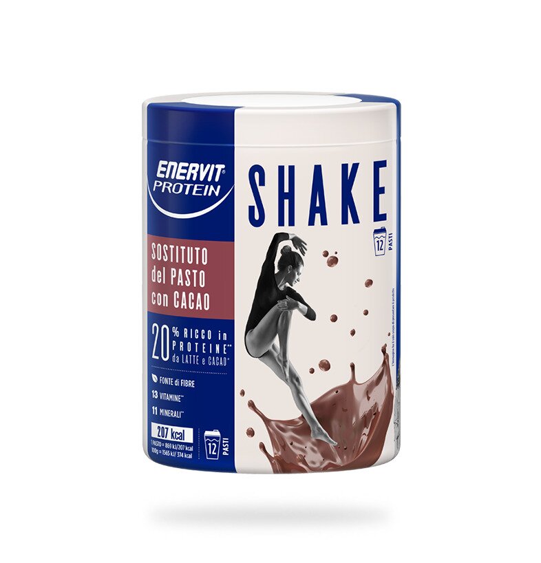 Enervit protein meal shake cacao 4 confezioni da 420g