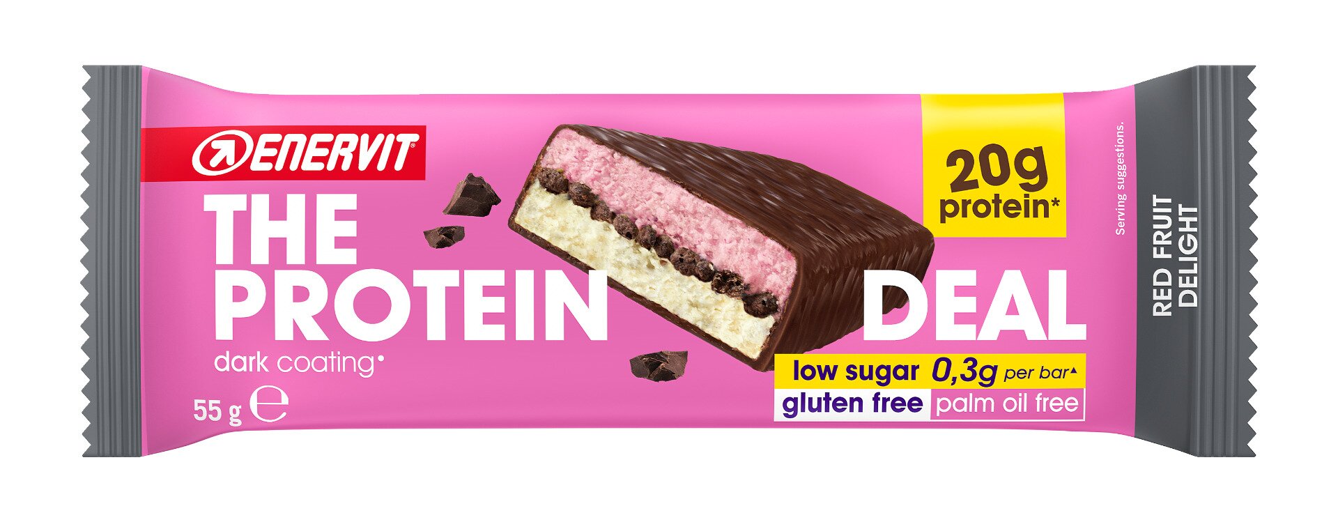 Enervit The Protein Deal Barretta 55g Frutti Rossi