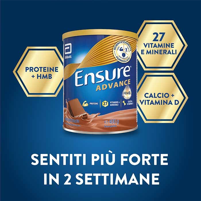 Ensure Advance Nutrivigor Integratore Proteico Cioccolato 400g