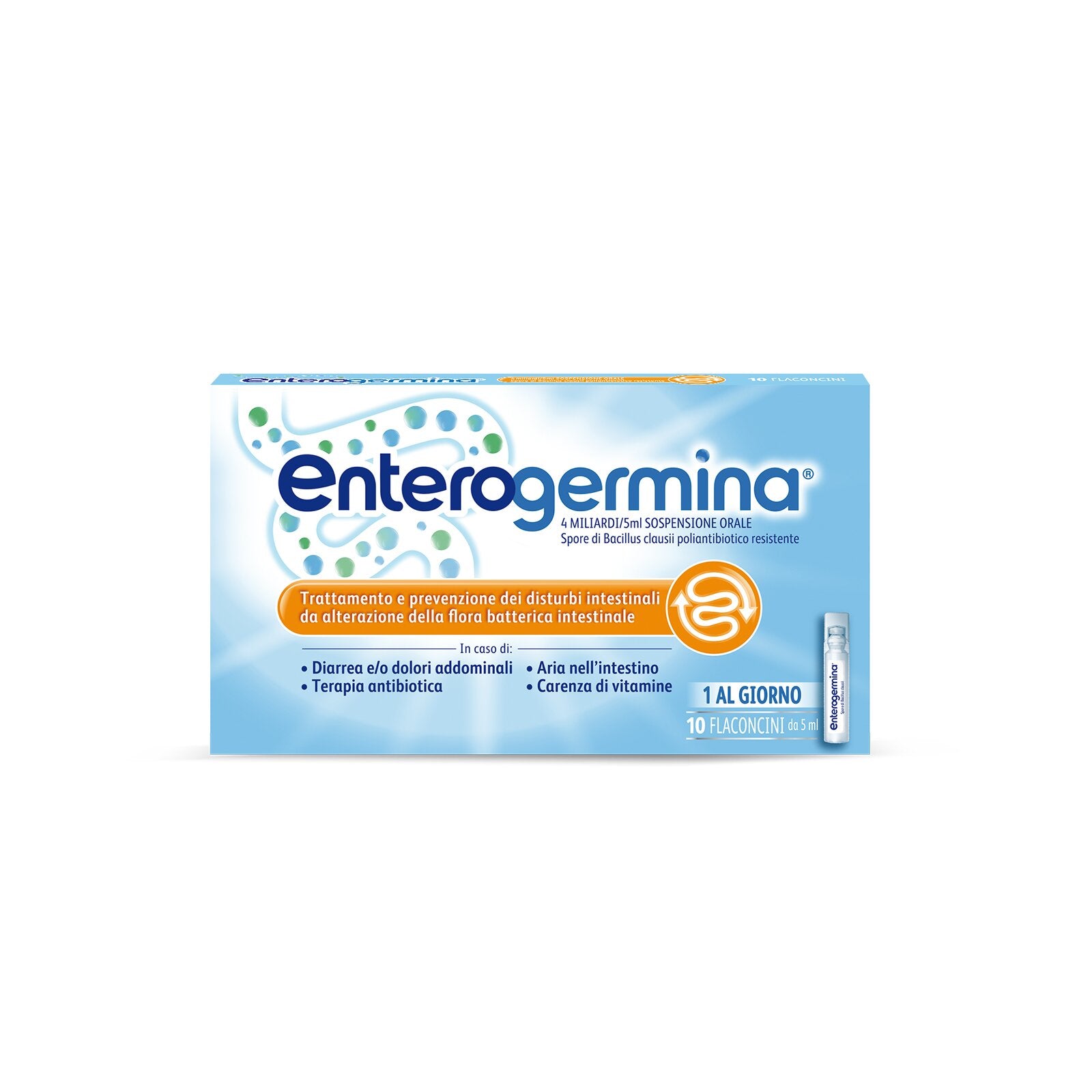  Enterogermina 4 Miliardi 5 ml Sospensione Orale 10 Flaconcini