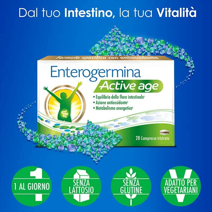 Enterogermina Active Age Equilibrio Intestinale 28 compresse