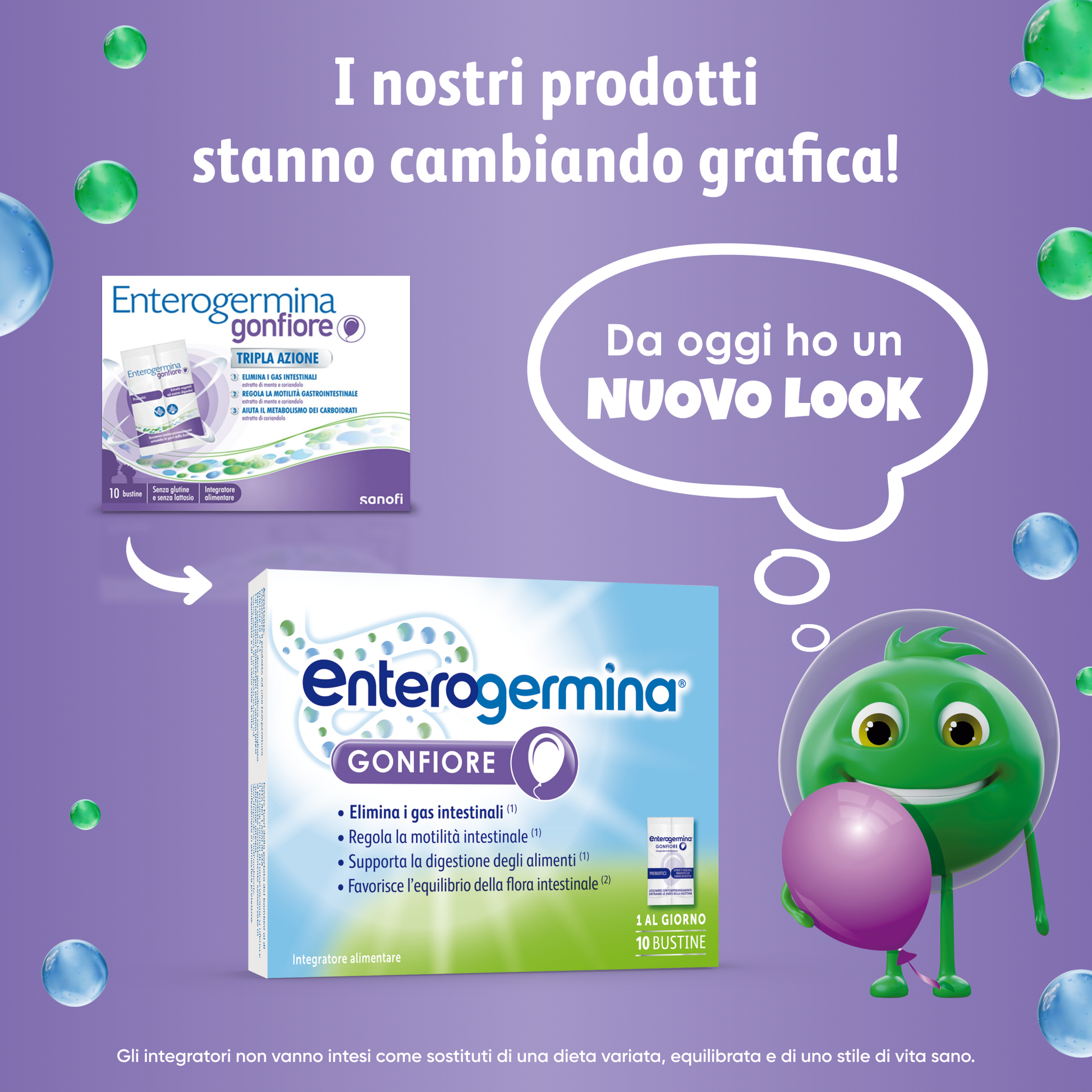 Enterogermina Gonfiore Addominale Tripla Azione 10 Bustine