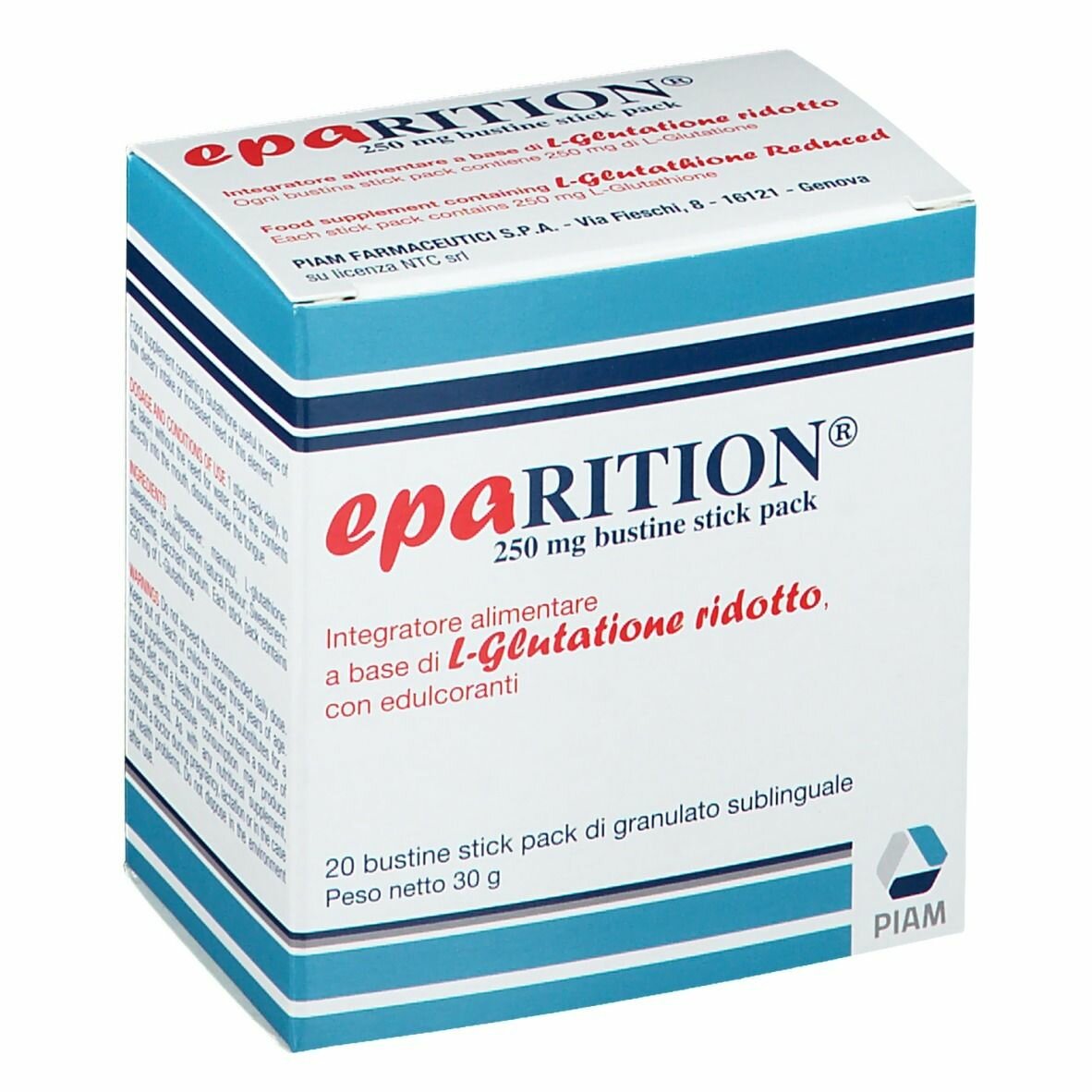 Eparition 20 bustine stick pack da 250 mg di granulato sublinguale