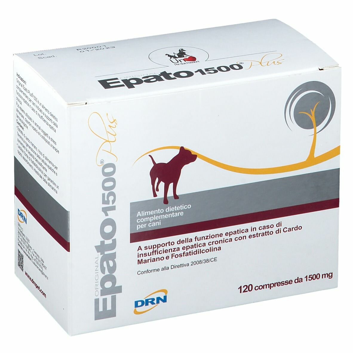 Epato 1500 plus alimento complementare per cani 120 compresse