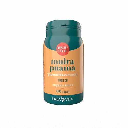 Erba Vita Muira Puama Stanchezza Fisica e Mentale 60 Capsule