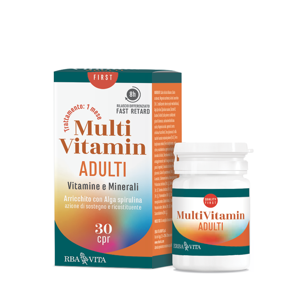 Erba Vita MultiVitamin Adulti con Alga Spirulina 30 compresse