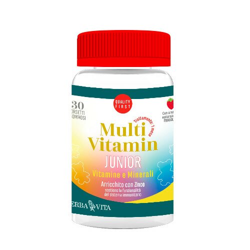 Erba Vita Multivitamineral Junior Integratore Multivitaminico E Multiminerale Bambini 30 Compresse