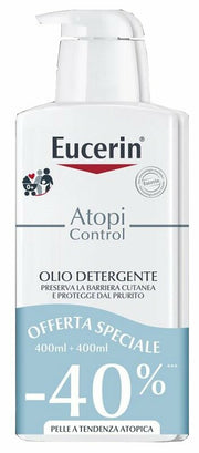 Eucerin bipacco atopic olio detergente 400 ml + 400 ml