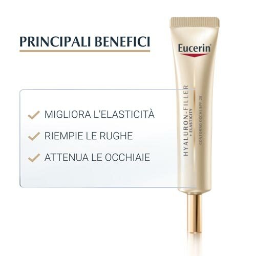 Eucerin hyaluron-filler + elasticity contorno occhi spf 15 15 ml