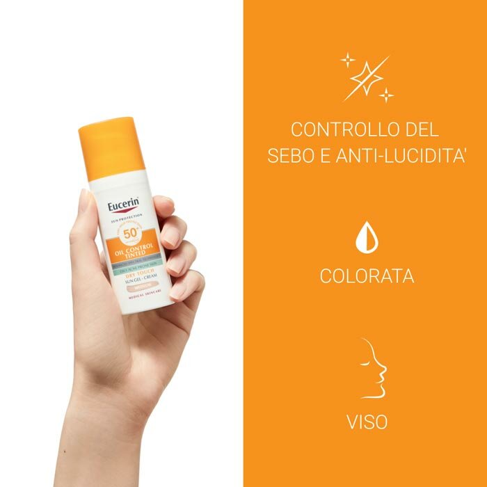 Eucerin Sun Oil Control Tinted Cream SPF50+ 50 ml