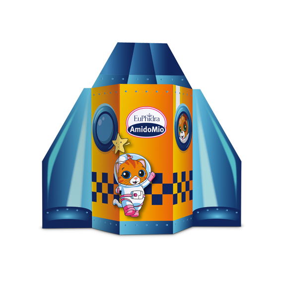 Euphidra amido mio l'astronave dei cuccioli sapone liquido 500ml + shampoo 200ml + crema 50ml