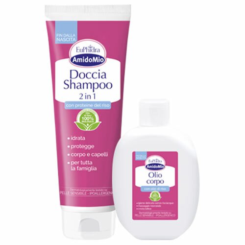 Euphidra Box Coccole Nanna Doccia Shampoo 250 ml + Olio 200 ml