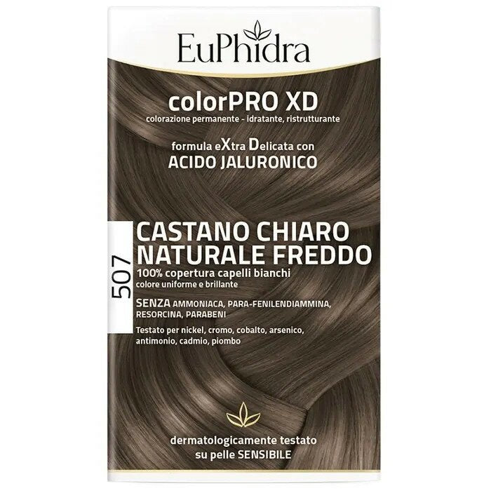 Euphidra ColorPro XD Kit Tinta Capelli 507 Castano Chiaro Naturale Freddo