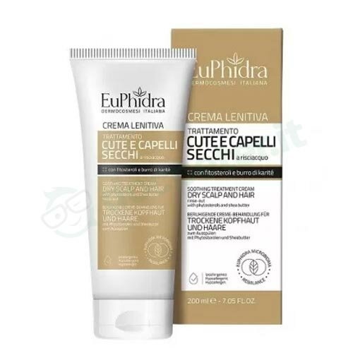 Euphidra Crema Lenitiva Cute e Capelli Secchi 200 ml