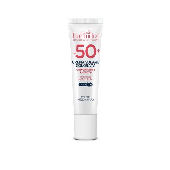 Euphidra kaleido crema solare viso colorata medio-chiaro 30ml spf50+