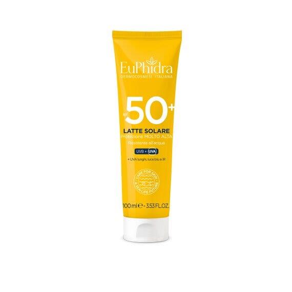 Euphidra kaleido latte solare corpo travel size 100ml spf50+