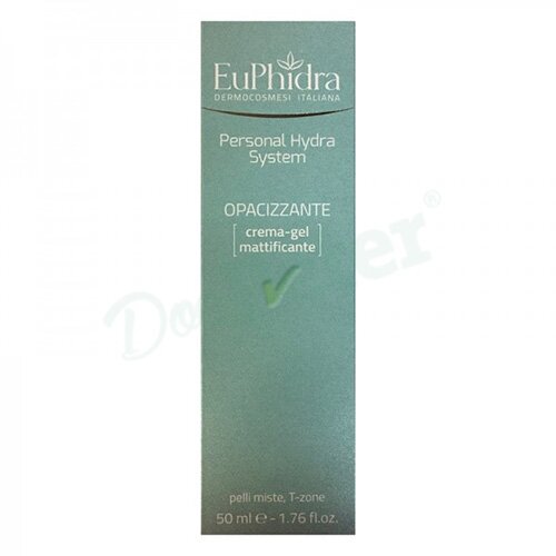 Euphidra personal hydra system opacizzante crema gel matt 50ml