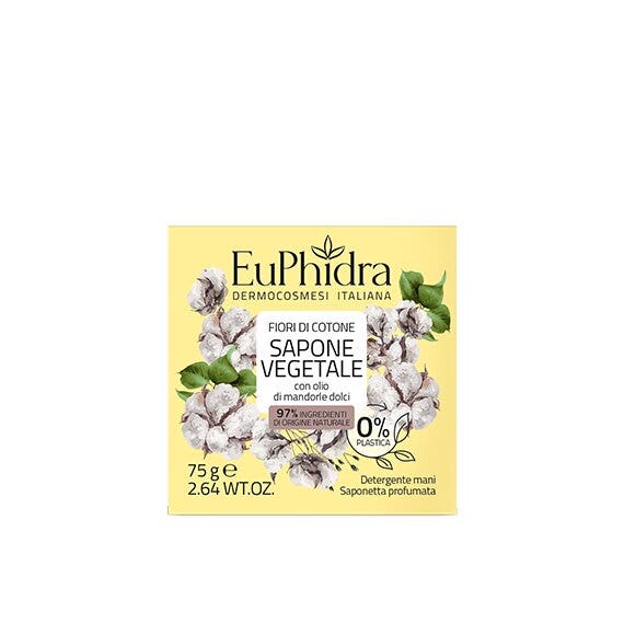 Euphidra sapone vegetale fiori di cotone 75g