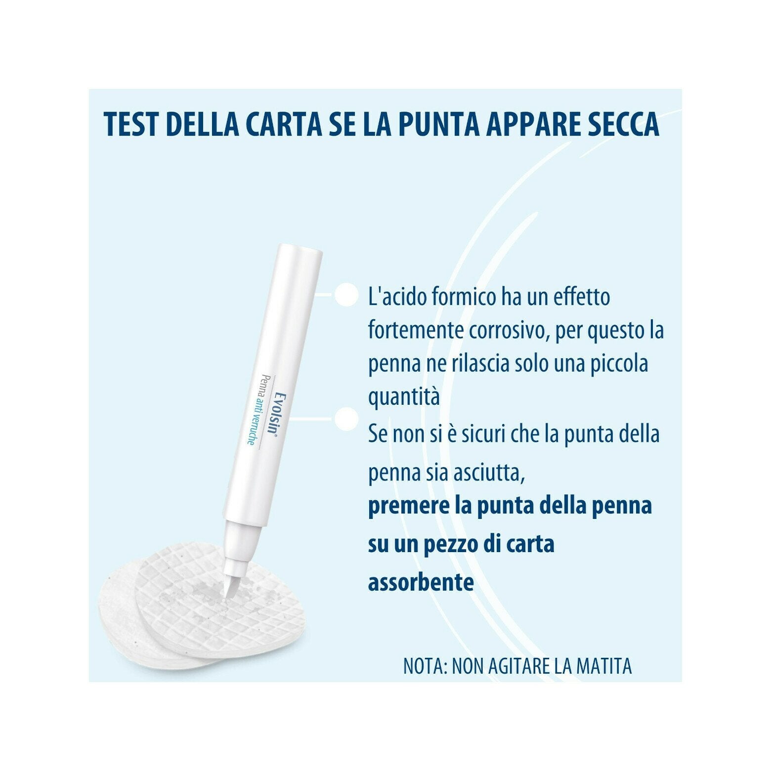 Evolsin penna antiverruca contro le verruche su piedi, mani, corpo, braccia & gambe 3ml
