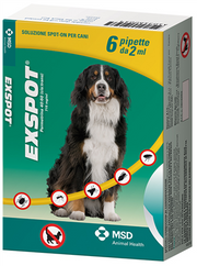Exspot spot-on soluzione 6 pipette 2 ml 715 mg/ml cani