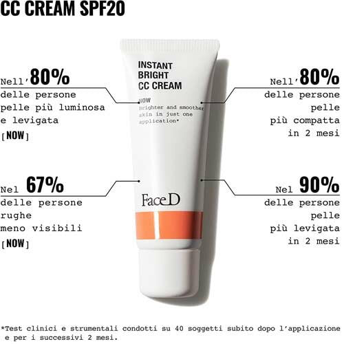 Face D  CC Crema Correttrice con Acido Ialuronico SPF 20 Light