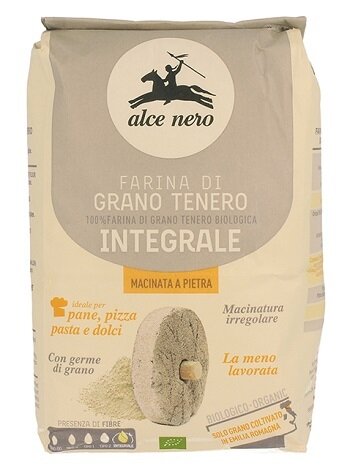 Farina integrale di grano tenero bio macinata a pietra 1000 g