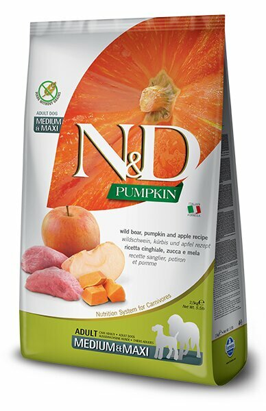 Farmina N&D Adult Medio Maxi Cinghiale Zucca E Mela 12 Kg