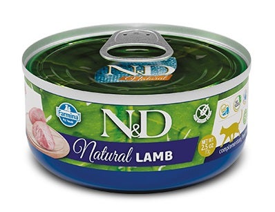 Farmina n&d natural lamb cibo umido gatti adulti lattina 70g