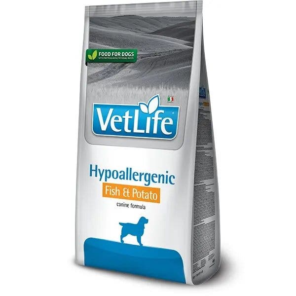 Farmina vet life natural canine hypoallergenic cibo secco pesce e patate per cani sacco 2kg