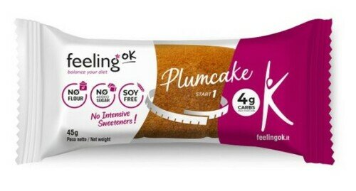Feeling ok plum cake vaniglia e limone start 45 g