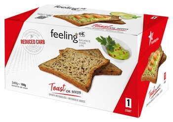 Feeling ok toast oil seeds start 2 x 80 g