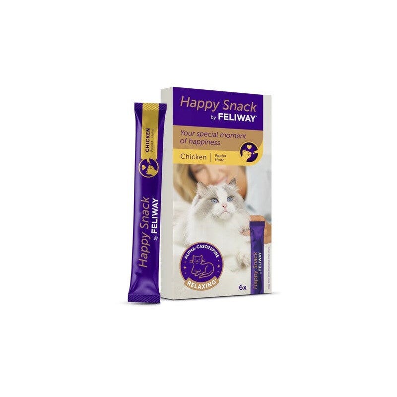 Feliway happy snack stick pollo per gatti 6 pezzi