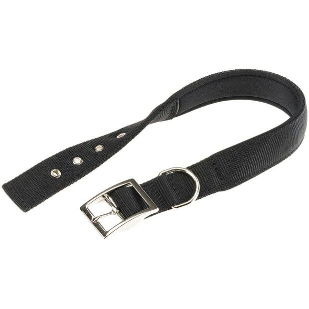 Ferplast daytona c collare in nylon con soffice imbottitura nero per cani c30/55