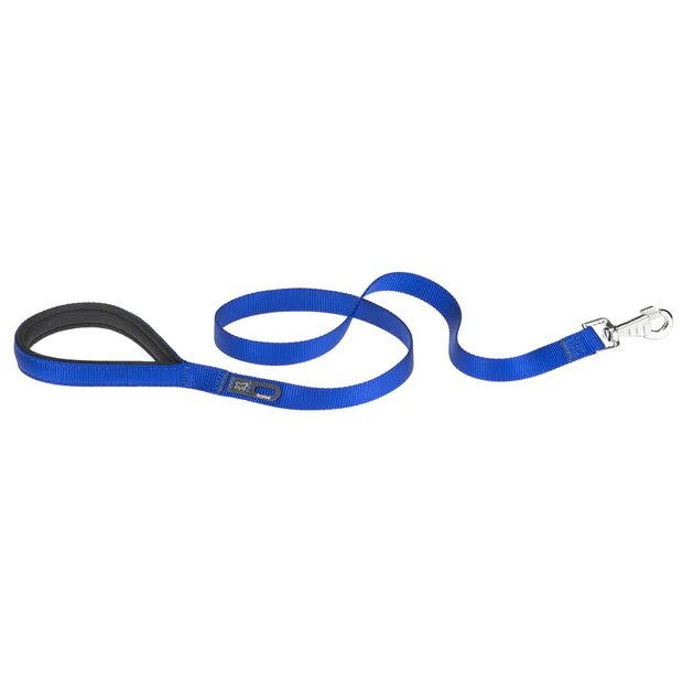 Ferplast daytona g guinzaglio in nylon impugnatura imbottita e porta sacchetti igienici blu per cani g20/120