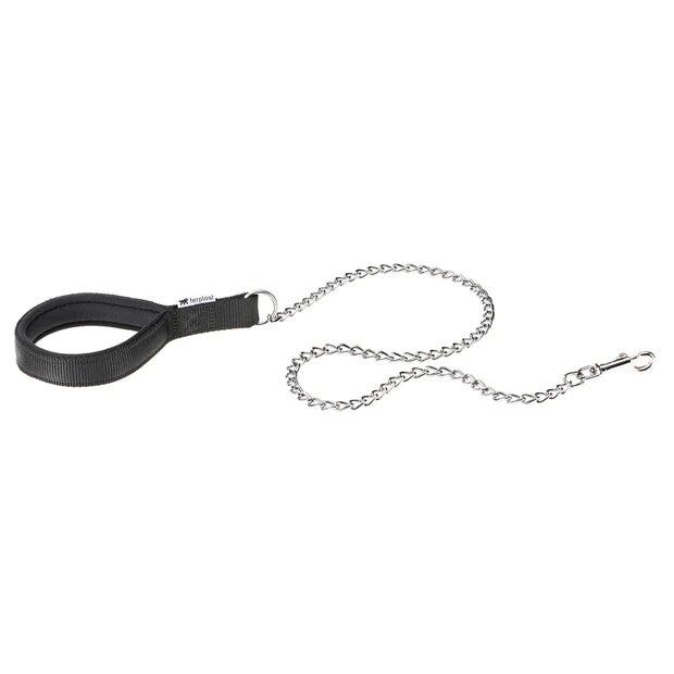 Ferplast daytona guinzaglio corto in nylon con impugnatura imbottita nero per cani gm25/100
